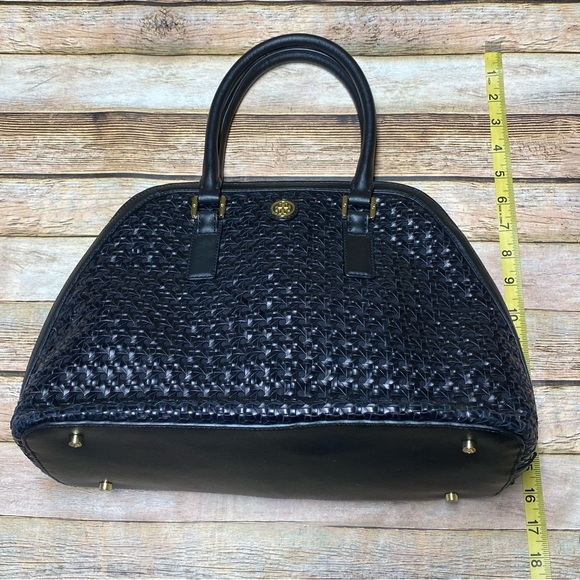 Tory Burch Robinson Basket-Weave Dome Satchel Bag - Picture 5 of 16